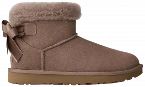 Женские мини-сапоги UGG Mini Bailey Mixed Bow, коричневый