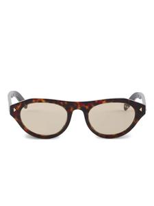 Prada Eyewear солнцезащитные очки с заклепками, коричневый