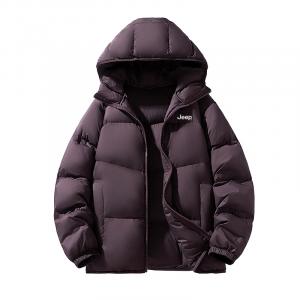 Пуховик Unisex Hooded Thickened Jeep, night фиолетовый