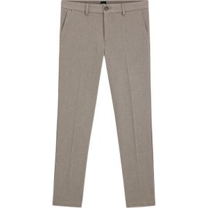 Hugo Boss Мужские повседневные брюки шоколадно-коричневого цвета, умеренно зауженного кроя