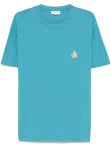 Футболка с нашивкой Speedy Fox Head Maison Kitsuné, синий