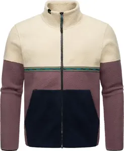 Флисовая куртка Ragwear "Londdy", без капюшона, модная мужская плюшевая куртка с высоким воротником, цвет Ecru