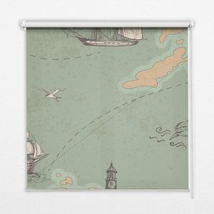 Рулонная штора TULUP синий ширина/глубина: 120/180 см