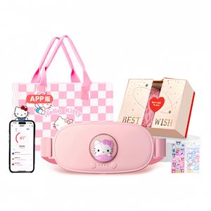 Sanrio Пояс для прогревания живота Kuromi Graphite с усиленным нагревом, зарядкой, массажем и управлением через приложение M28