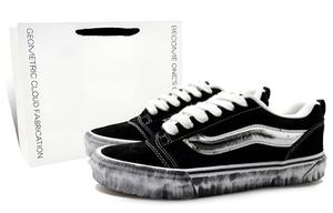 Vans Knu Skool амортизация, износостойкие низкие кроссовки для скейтборда unisex black white