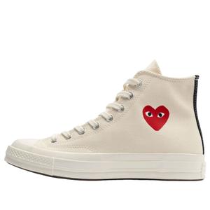 Converse x Comme des Garcons PLAY Chuck Taylor All Star 70 Hi 'Single Heart Milk'