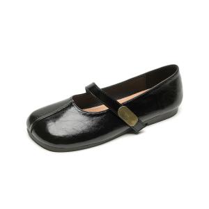 Туфли Мэри Джейн женские QITUMAUL, Brown[Heel Height 1Cm]