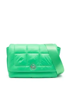 Стеганая сумка через плечо с логотипом Michael Michael Kors, зеленый