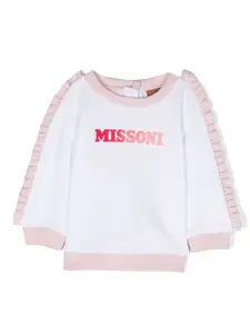 Толстовка с оборками Missoni Kids, белый