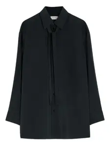 Рубашка с завязками LEMAIRE, черный