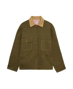 Хлопковая рабочая куртка Мельхиор Ines De La Fressange Paris, коричневый