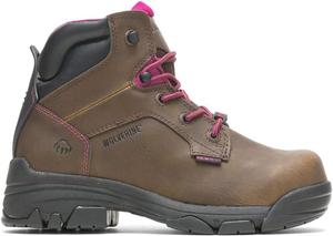 Женские ботинки Wolverine Merlin с водонепроницаемым верхом и композитным носком, 15 см, коричневый