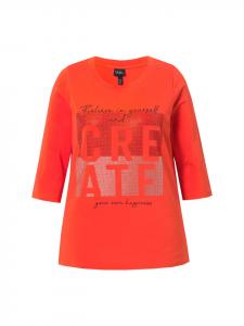 Рубашка цвета паприки Ulla Popken