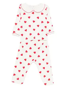 Пижама с принтом Petit Bateau, белый