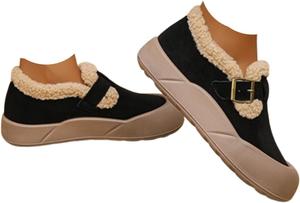 Женские зимние ботинки для снега, водонепроницаемые, с флисовой подкладкой, для холодной погоды, с нескользящей толстой подошвой, удобные ботинки для женщин для прогулок на улице Generic, Black-E