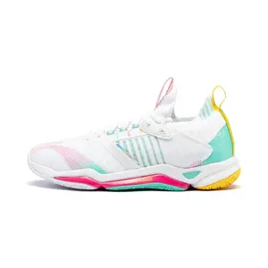 LINING Лининг Raid IV нескользящие износостойкие низкие бадминтонные кроссовки унисекс попугай зеленый, цвет Parrot Green