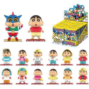 Сборная плюшевая игрушка-слепая коробка Crayon Shin-Chan Shin-Chan, резиновая, одиночная мистическая коробка/полная коробка 6 шт KAYOU