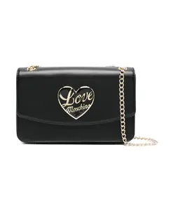 Стильная сумка через плечо черного цвета. Love Moschino, черный