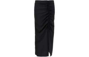Юбка с детализированными драпировками GANNI, черный