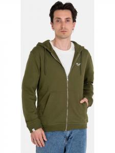 Толстовка Staple Terry Zip Hoodie зеленого цвета Reell