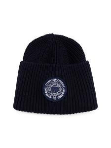 Шапка Tommy Jeans Beanie, темно-синий