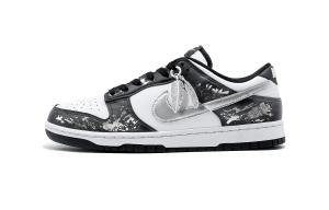 Dunk Retro 'Panda White Black' износостойкие и легкие низкие скейтборд кроссовки Unisex Black Silver Panda Nike, черный серебряный