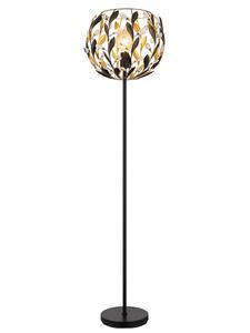 Напольная лампа "Мика" в золотисто-черном исполнении - высота 157 см