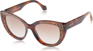 Солнцезащитные очки Roberto Cavalli RC1050 - оправа цвета "гавана", коричневые зеркальные линзы, 54 мм RC10505453G, Brown