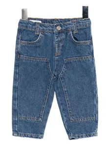 Джинсы с нашивкой-логотипом Emporio Armani Kids, синий