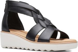 Мужские сандалии Clarks Jillian Bright на танкетке, черный