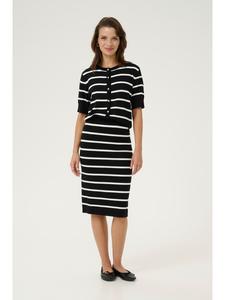 Юбка длиной до колена Kaffe, цвет black/chalk stripe