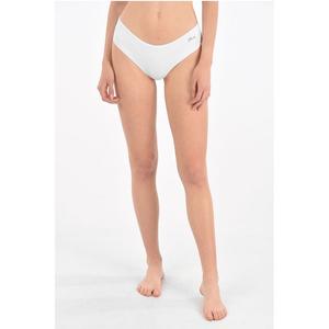 V KARL & CHOUPETTE Купальник-слип с логотипом Karl Lagerfeld, White