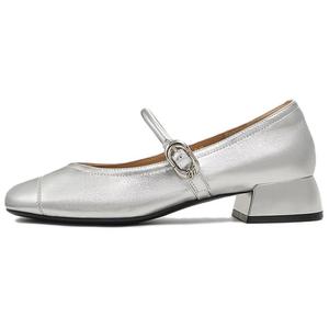 Туфли Мэри Джейн для женщин BASTO, серебряный