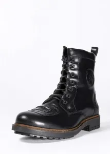 Мотоциклетные ботинки John Doe Falcon Black XTM, трехточечная защита, кожаные ботинки из коровьей кожи, нескользящая подошва