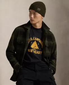 Мужская футболка с принтом классического кроя из джерси Polo Ralph Lauren, черный