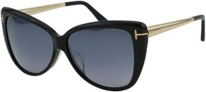 Солнцезащитные очки Tom Ford FT 0512 -F 01C, глянцево-черные/дымчатые зеркальные, Black Frame Material: Plastic Frame Type: Cat Eye Frame Style: Gender: Women Lens Color: Lens Material: Lens Width: Lens Height: 50