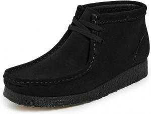 Женские ботинки Wallabee от Clarks, Black Suede 1