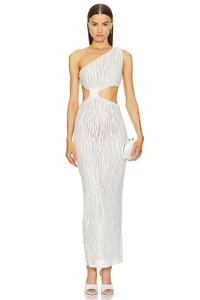 Платье макси от caroline Michael Costello, белый