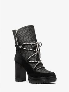 Сапоги Culver на платформе из комбинированных материалов Michael Kors, черный