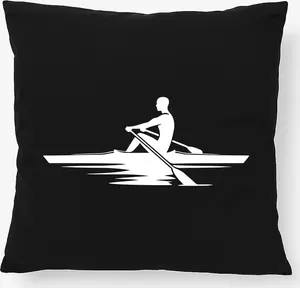 Подушка для гребли Huuraa, подарочная, 40x40 см, с наполнителем из черного хлопка, декоративная гребля Hellweg Druckerei