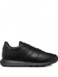 Кроссовки Geox Spherica с кожаными вставками, черный