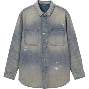 Levis Левис джинсовая куртка мужская сине серая, Blue Gray