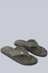 Женские шлёпанцы с ярким принтом животных Animal, зеленый