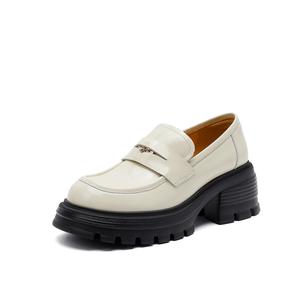 ELLE Лоферы женские цвета экрю/черный