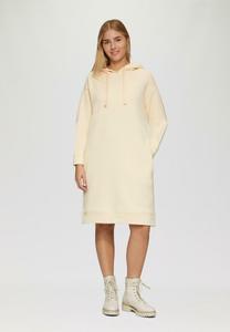 Повседневное платье UNDYED MIT EINGRIFFTASCHEN IM FABRICMIX s.Oliver, бежевый