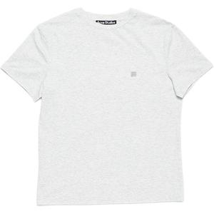 Футболка с круглым вырезом Acne Studios, светло-серый