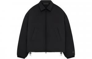 Fear Of God Essentials Утепленная бомбер женский Jet Black, Jet Black/Jet Black