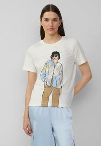 Футболка с принтом s.Oliver, кремовый