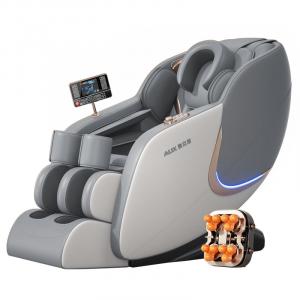 Массажное кресло для дома полный массаж тела, сенсорное управление LCD, полностью автоматическое умное кресло для пожилых AMY77845 AUX, светло-серый
