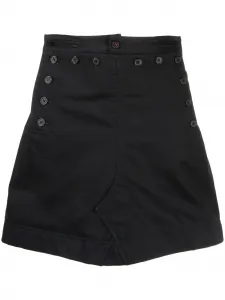 Юбка мини на пуговицах MAISON MARGIELA, черный